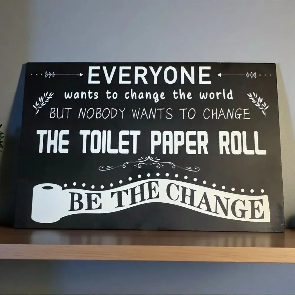 Nobody wants to change the toilet paper roll! I know you can relate!